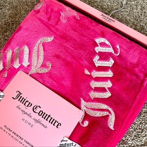 NWT Juicy Couture blanket pink